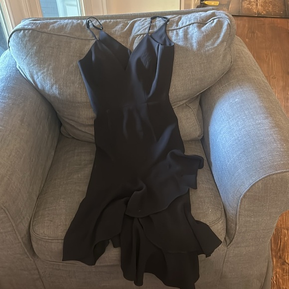 Dress The Population SZ XXS Black Spaghetti Strap Dress Fit & Flare - Picture 1 of 7